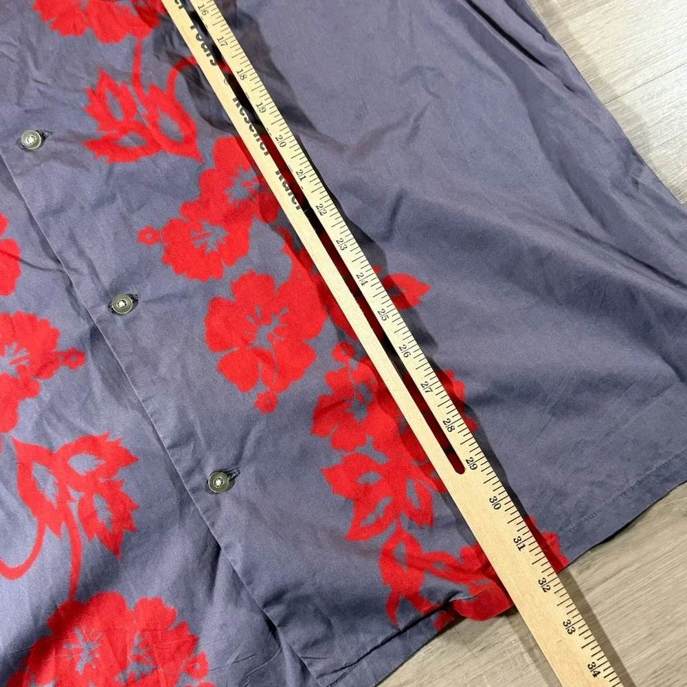 Vintage Polo Ralph Lauren Shirt Mens XLarge Red Short Sleeve‎ Button Up Hawaiian